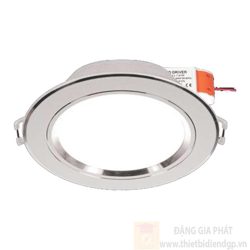Đèn Downlight âm trần Led Tròn 3W, Ø110, khoét lỗ Ø80, ánh sáng trắng và vàng, trung tính